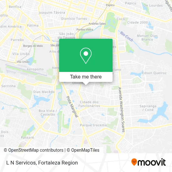 L N Servicos map
