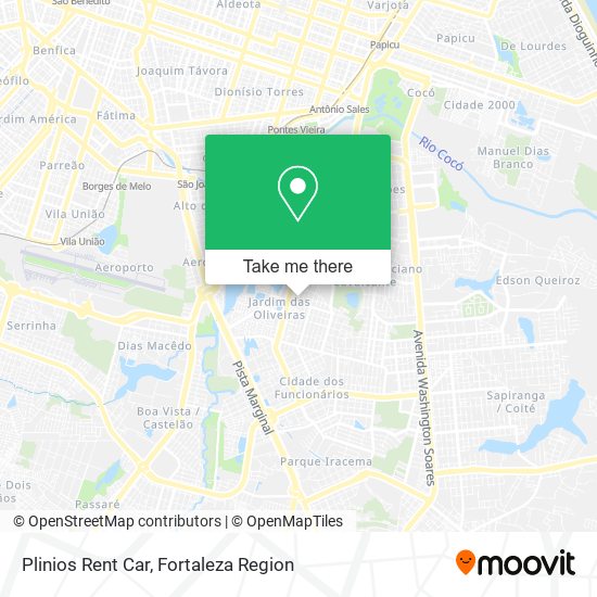 Plinios Rent Car map