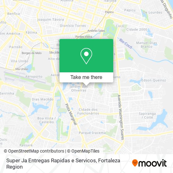 Mapa Super Ja Entregas Rapidas e Servicos