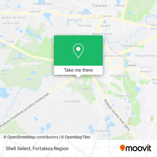 Shell Select map