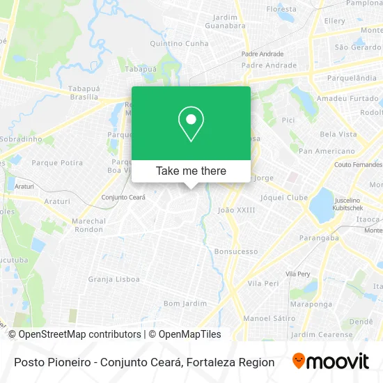 Posto Pioneiro - Conjunto Ceará map