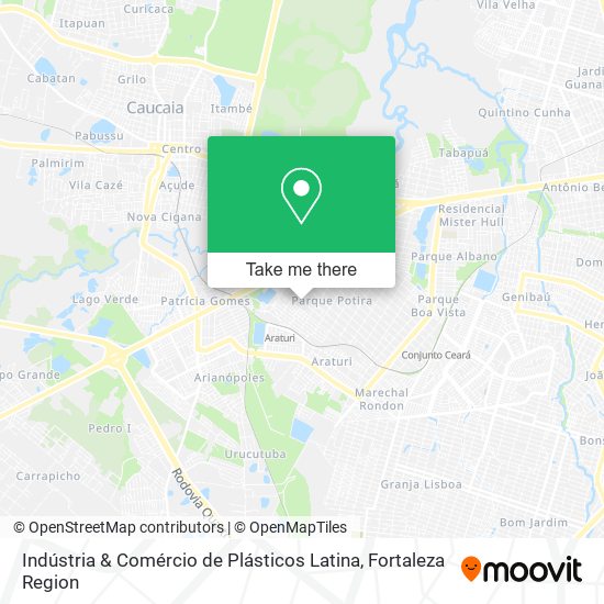 Indústria & Comércio de Plásticos Latina map