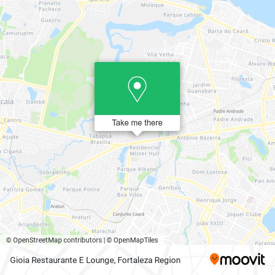 Mapa Gioia Restaurante E Lounge