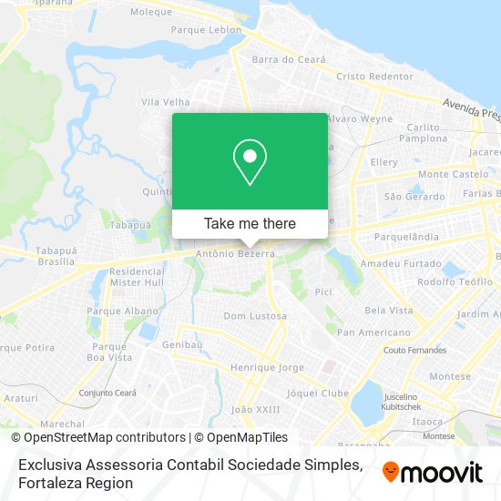 Mapa Exclusiva Assessoria Contabil Sociedade Simples