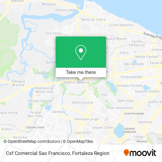 Csf Comercial Sao Francisco map