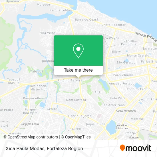 Xica Paula Modas map