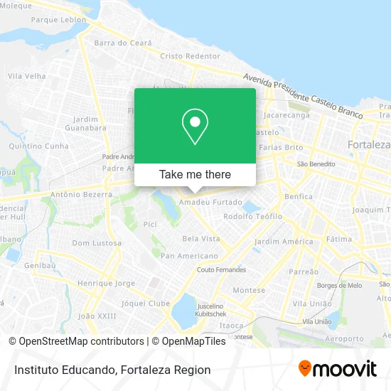 Instituto Educando map