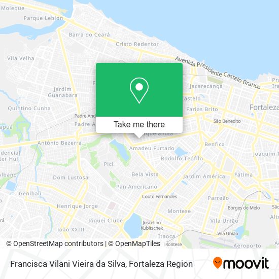 Francisca Vilani Vieira da Silva map