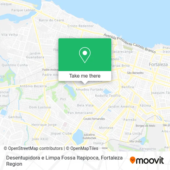 Desentupidora e Limpa Fossa Itapipoca map