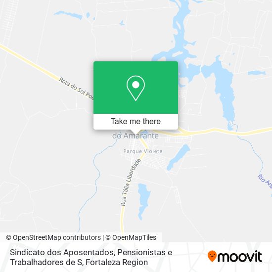 Mapa Sindicato dos Aposentados, Pensionistas e Trabalhadores de S