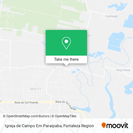 Igreja de Campo Em Paraipaba map