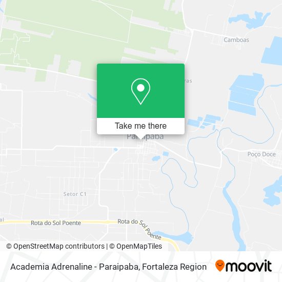 Academia Adrenaline - Paraipaba map