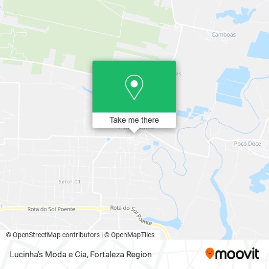 Lucinha's Moda e Cia map