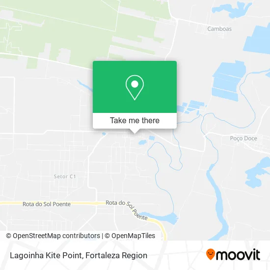 Lagoinha Kite Point map