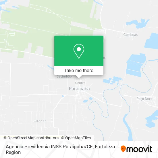 Agencia Previdencia INSS Paraipaba / CE map