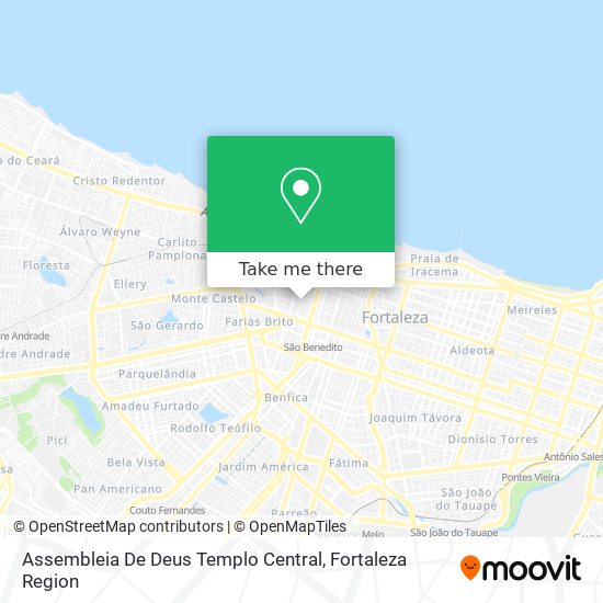 Mapa Assembleia De Deus Templo Central