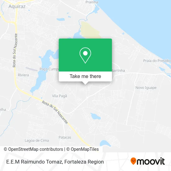 E.E.M Raimundo Tomaz map