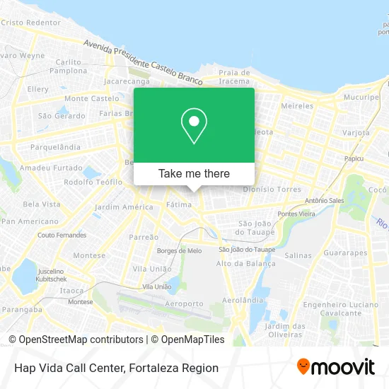 Hap Vida Call Center map