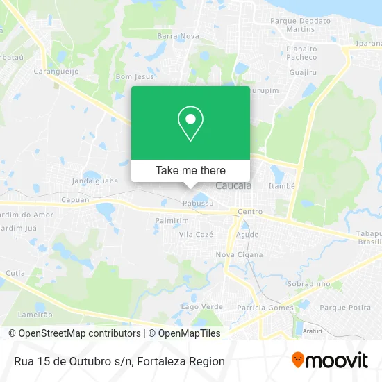 Rua 15 de Outubro s/n map