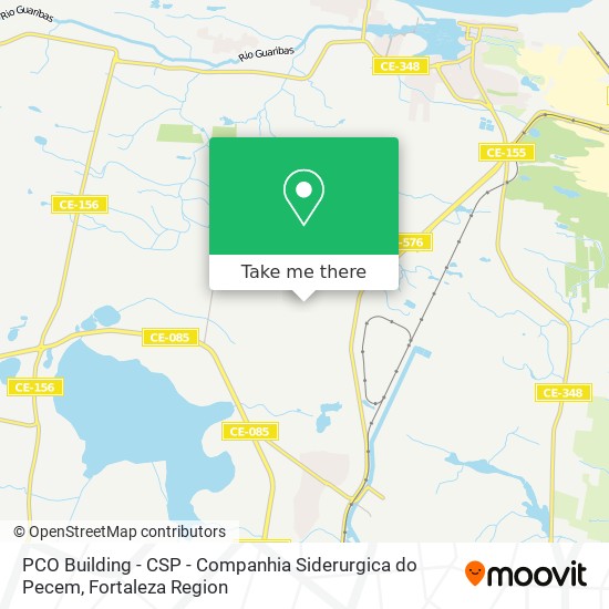 PCO Building - CSP - Companhia Siderurgica do Pecem map