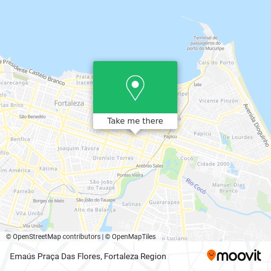 Emaús Praça Das Flores map