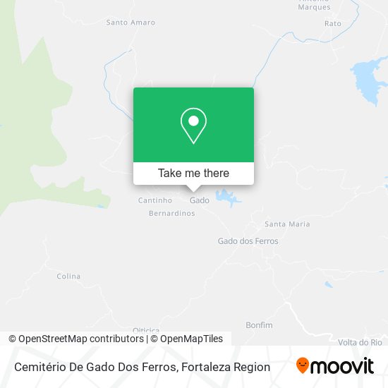 Cemitério De Gado Dos Ferros map