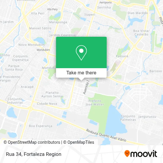 Rua 34 map