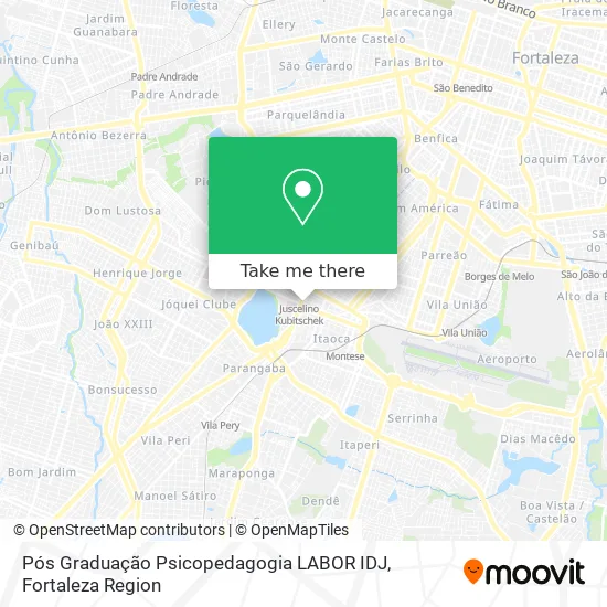 Pós Graduação Psicopedagogia LABOR IDJ map