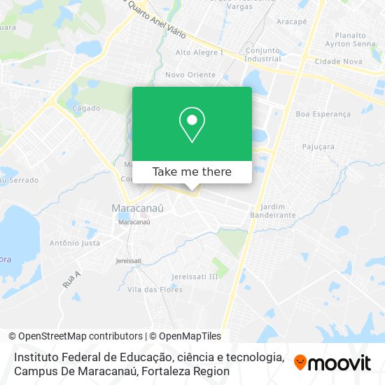 Instituto Federal de Educação, ciência e tecnologia, Campus De Maracanaú map