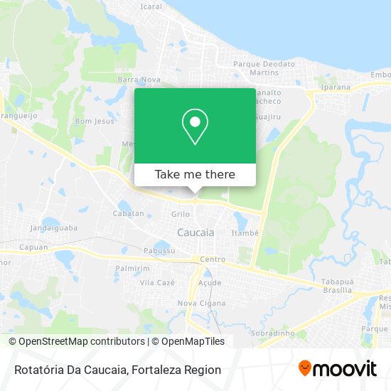 Rotatória Da Caucaia map