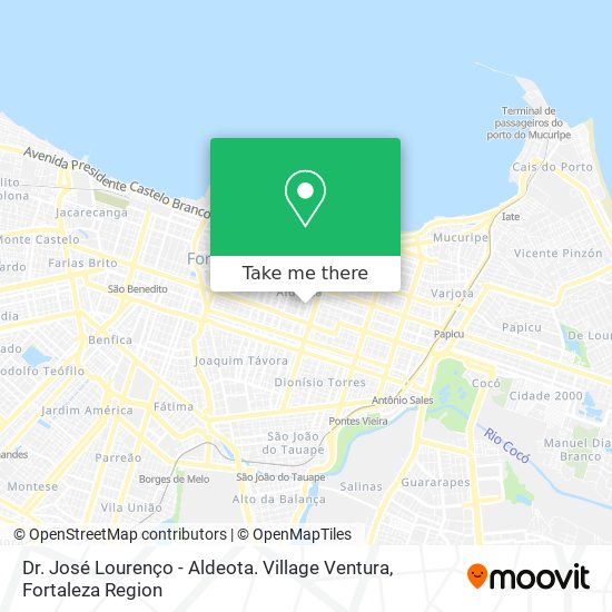 Dr. José Lourenço - Aldeota. Village Ventura map