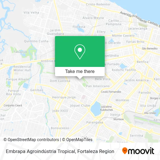 Embrapa Agroindústria Tropical map