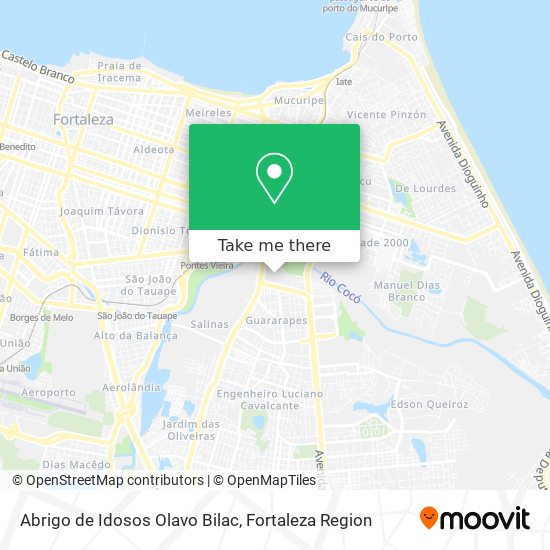 Abrigo de Idosos Olavo Bilac map