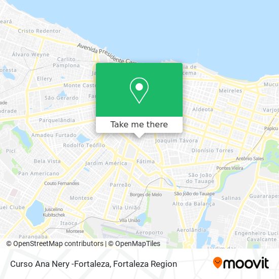 Curso  Ana Nery -Fortaleza map