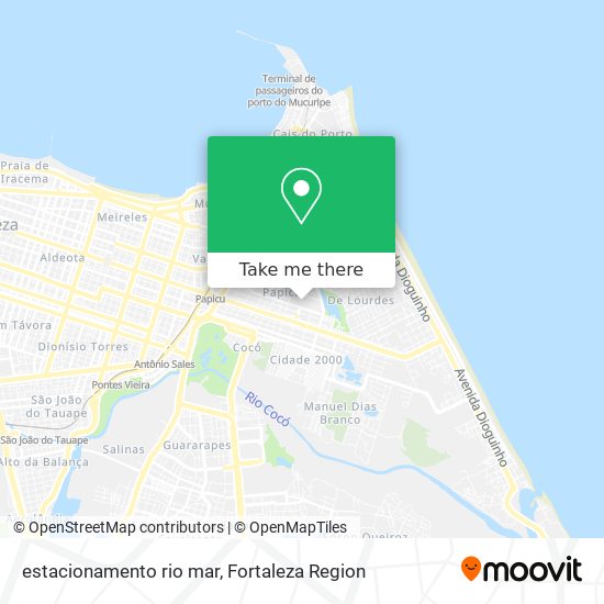 estacionamento rio mar map