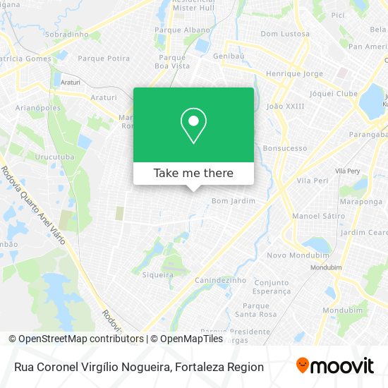 Rua Coronel Virgílio Nogueira map