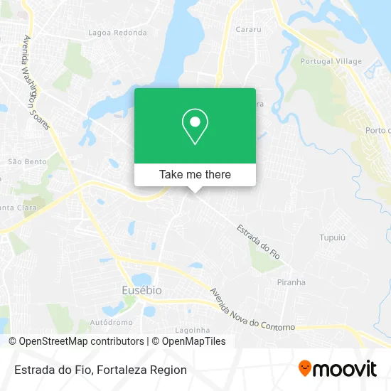 Estrada do Fio map