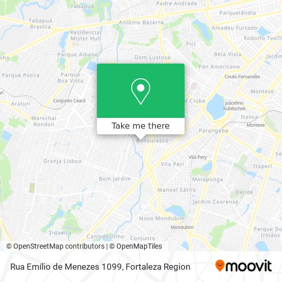 Mapa Rua Emílio de Menezes 1099