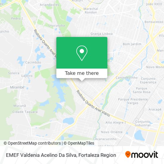 Mapa EMEF Valdenia Acelino Da Silva