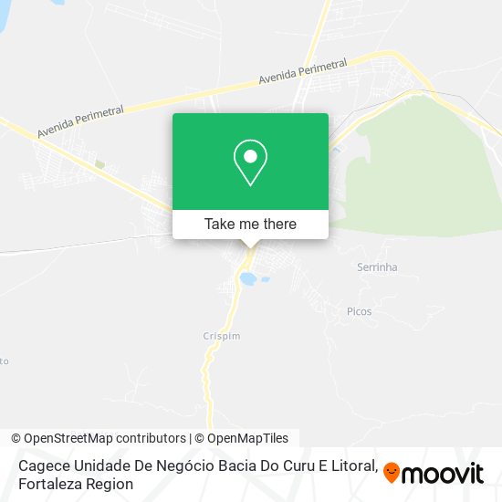 Cagece Unidade De Negócio Bacia Do Curu E Litoral map