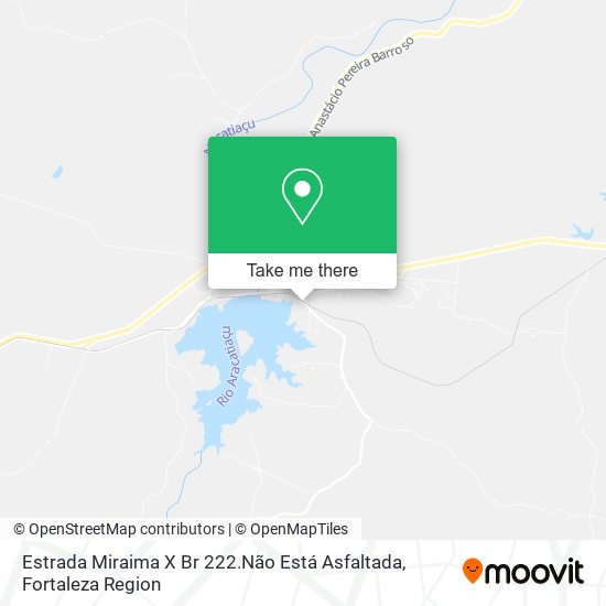Estrada Miraima X Br 222.Não Está Asfaltada map