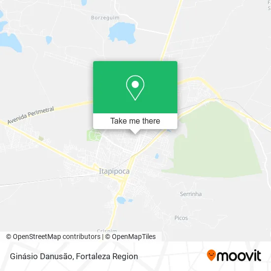Ginásio Danusão map