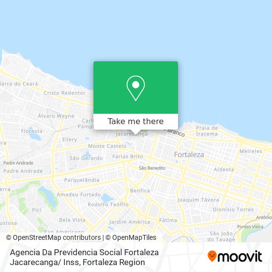 Agencia Da Previdencia Social Fortaleza Jacarecanga/ Inss map