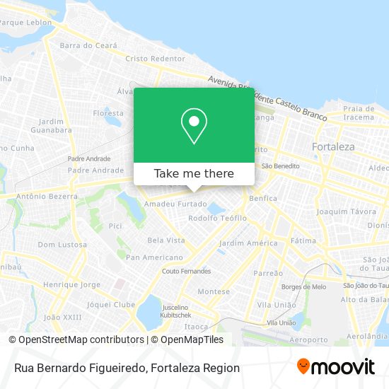 Mapa Rua Bernardo Figueiredo
