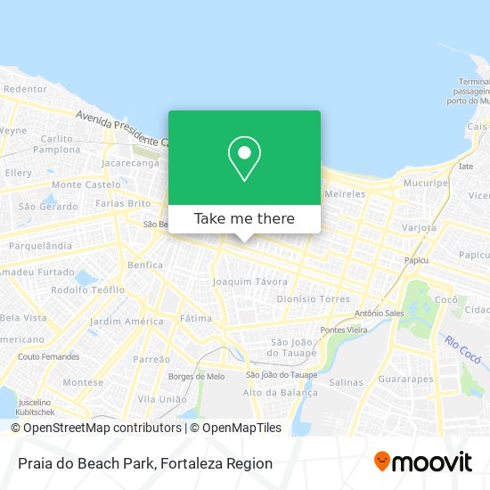 Mapa Praia do Beach Park