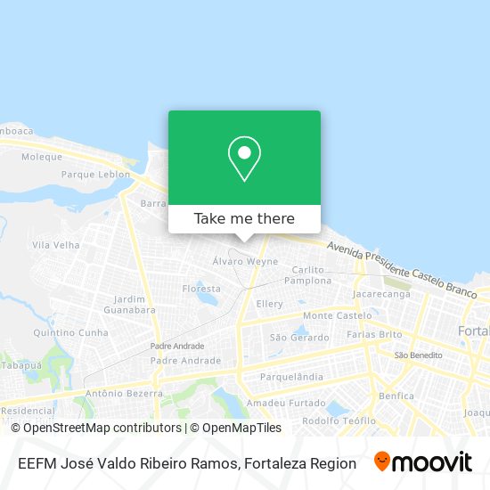 Mapa EEFM José Valdo Ribeiro Ramos
