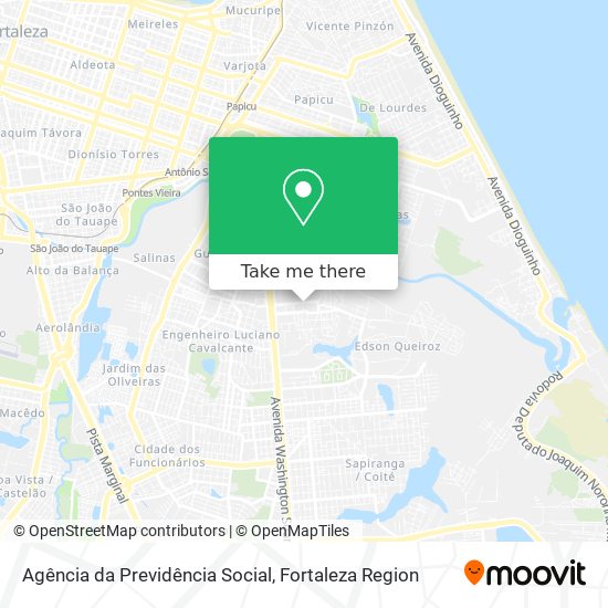 Agência da Previdência Social map