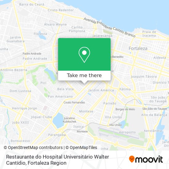 Restaurante do Hospital Universitário Walter Cantídio map