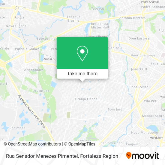 Rua Senador Menezes Pimentel map