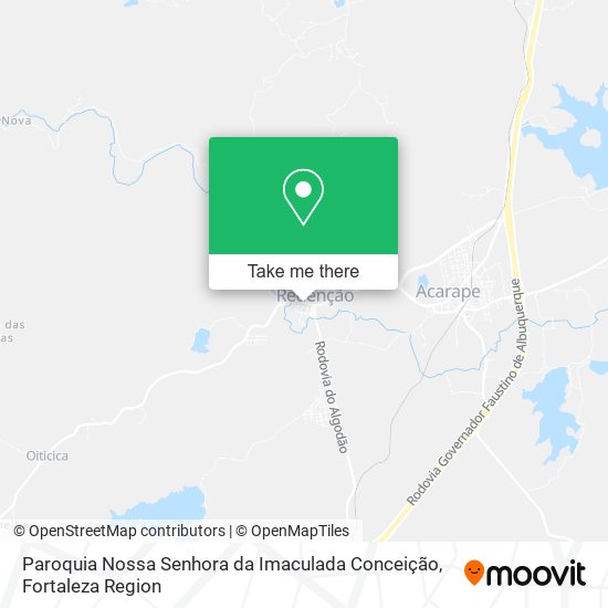 Mapa Paroquia Nossa Senhora da Imaculada Conceição